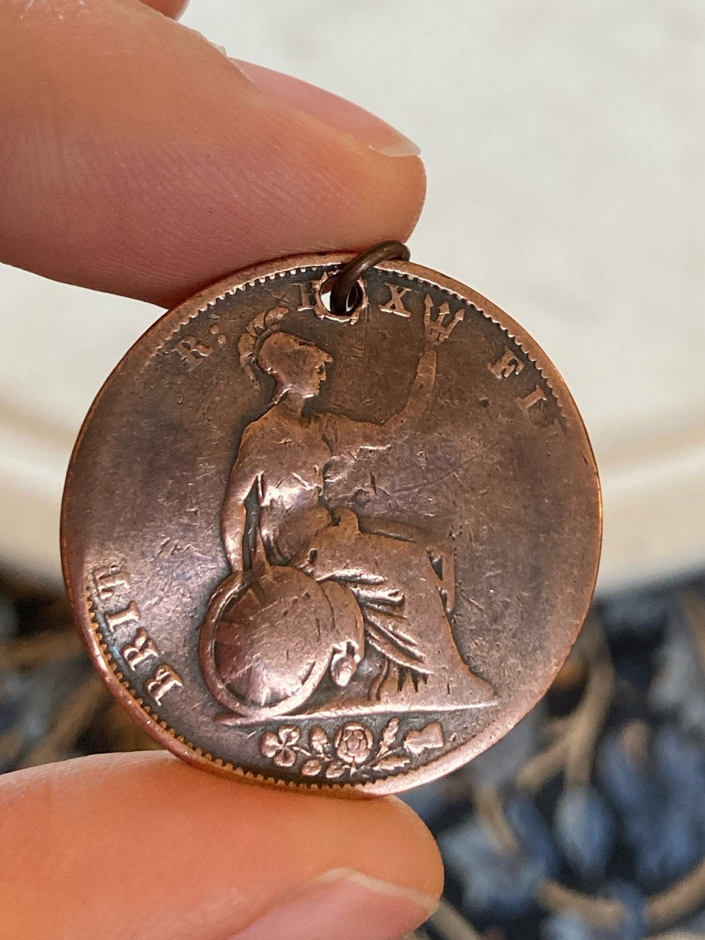 Antique 1831 Georgian Coin Charm Heavyweight